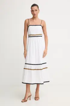 Fracomina rochie de vara din bumbac imagine