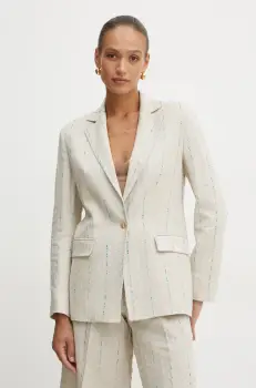 Fracomina sacou culoarea bej, un singur rand de nasturi, FS25SJ3005W788N8 imagine