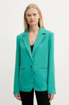 Fracomina sacou culoarea turcoaz, un singur rand de nasturi, neted, FS25SJ3008W47601 imagine