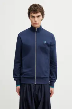 Fred Perry hanorac cu fermoar barbatesc din bumbac imagine