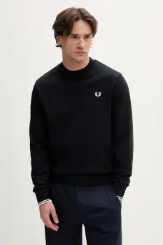 Fred Perry hanorac de bumbac Crew Neck Sweatshirt imagine