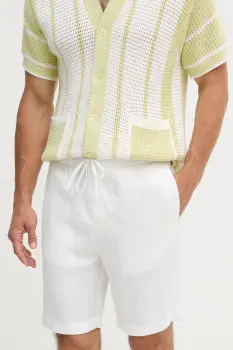 Frescobol Carioca pantaloni scurti din in culoarea alb, 1241.01 imagine