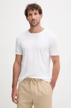 Frescobol Carioca tricou din amestec de in culoarea alb, uni, 1573.01 imagine