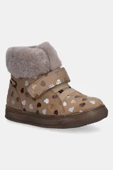 Froddo cizme de iarna pentru copii din piele intoarsa BASCO TEX culoarea bej, G2110144 imagine