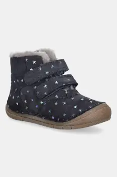 Froddo cizme de iarna pentru copii din piele intoarsa PAIX UP WINTER culoarea bleumarin, G2110143 imagine