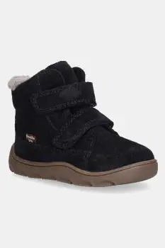 Froddo cizme de iarna pentru copii din piele intoarsa ZERU TEX FURRY BAREFOOT culoarea bleumarin, G2110151 imagine