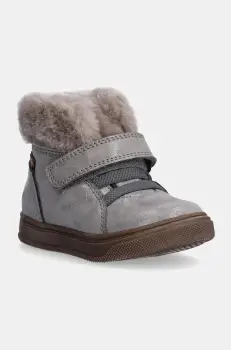 Froddo ghete de iarna pentru copii din piele BASCO TEX culoarea argintiu, G2110144 imagine