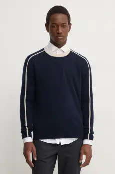 FROM FUTURE pulover de casmir culoarea albastru marin, light, MPR02216 imagine