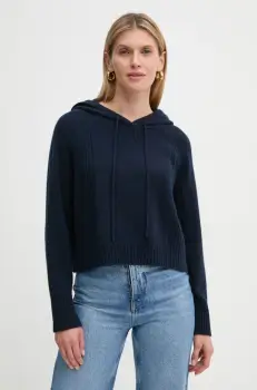 FROM FUTURE pulover de casmir culoarea albastru marin, light, WPH02130 imagine