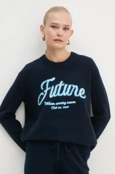 FROM FUTURE pulover de casmir culoarea albastru marin, WPR02204 imagine