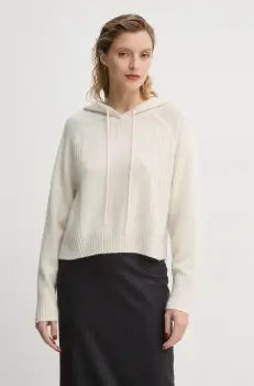 FROM FUTURE pulover de casmir culoarea bej, light, WPH02130 imagine