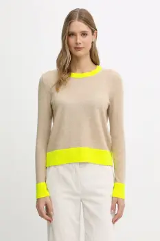 FROM FUTURE pulover de casmir culoarea bej, light, WPR00311 imagine