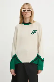 FROM FUTURE pulover de casmir culoarea bej, light, WPR02199 imagine