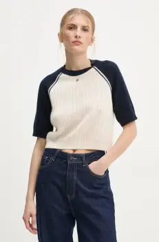 FROM FUTURE pulover de casmir culoarea bej, light, WPR02207 imagine