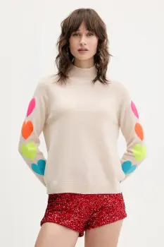 FROM FUTURE pulover de casmir culoarea bleumarin, light, cu turtleneck, WPM01306 imagine