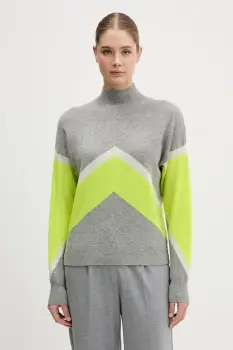 FROM FUTURE pulover de casmir culoarea gri, light, cu turtleneck, WPM03316 imagine