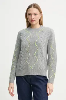 FROM FUTURE pulover de casmir culoarea gri, light, WPR02176 imagine