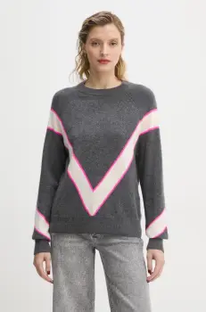 FROM FUTURE pulover de casmir culoarea gri, light, WPR02252 imagine