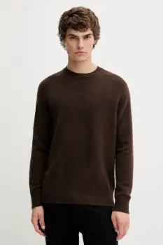 FROM FUTURE pulover de casmir culoarea maro, light, MPR01486 imagine