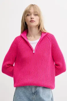 FROM FUTURE pulover de casmir culoarea roz, WPM02588 imagine