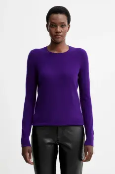 FROM FUTURE pulover de casmir culoarea violet, light, WPR00019 imagine