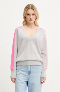 FROM FUTURE pulover de casmir femei, culoarea gri, light, WPV00497 imagine