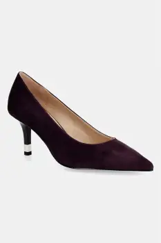 Furla pantofi cu toc stiletto din piele intoarsa Aria imagine