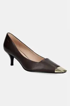 Furla pantofi cu toc stiletto din piele Metal Decollete imagine