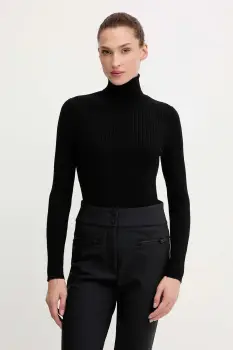 Fusalp pulover Ancelle culoarea negru, light, cu guler, O1110 imagine