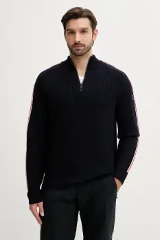 Fusalp pulover de lana Dorianau culoarea bleumarin, I2112 imagine