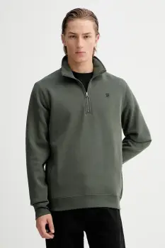 G-Star bluza culoarea verde, neted, D26459-C235 imagine