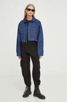 G-Star geaca din denim femei, de tranzitie, oversized imagine