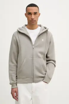 G-Star Hanorac cu fermoar si gluga barbatesc cu bumbac Premium core imagine