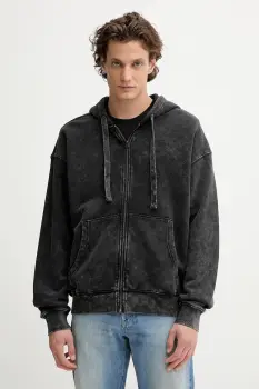 G-Star hanorac de bumbac 0 culoarea negru, cu gluga, uni, D27084.D575 imagine