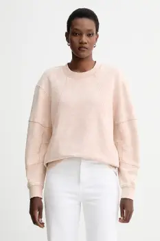 G-Star hanorac de bumbac culoarea bej, uni, D27167.D969 imagine