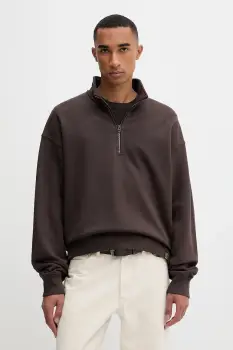 G-Star hanorac de bumbac culoarea maro, uni, D27085.D395 imagine