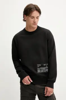 G-Star hanorac de bumbac culoarea negru, cu imprimeu, D26284-D970 imagine