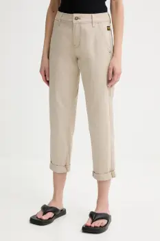G-Star pantaloni culoarea bej, fason chinos, high waist, D25257-D715 imagine