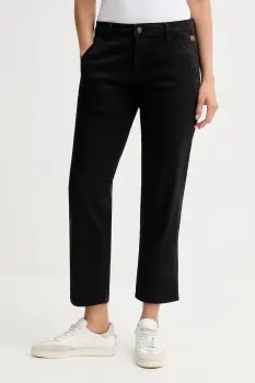 G-Star pantaloni culoarea negru, drept, high waist, D25257.C106 imagine