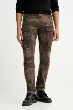 G-Star pantaloni de bumbac culoarea verde, cu fason cargo, D02190-E277 imagine