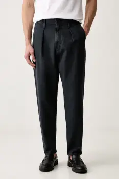 G-Star pantaloni pentru barbati din bumbac Pleated Chino Relaxed Tapered imagine