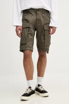 G-Star pantaloni scurti cargo pentru barbati, din bumbac cu elastan Rovic zip regular imagine