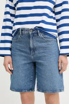 G-Star pantaloni scurti jeans uni, high waist, D26268-D436 imagine