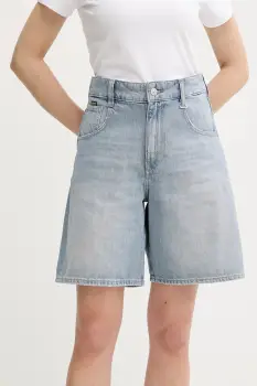 G-Star pantaloni scurti jeans uni, high waist, D26582-D943 imagine