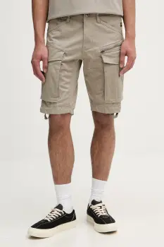 G-Star pantaloni scuti cargo barbati bumbac cu elastan Rovic zip regular imagine