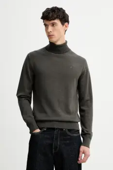 G-Star pulover de lana culoarea verde, cu guler, D27706.B692 imagine
