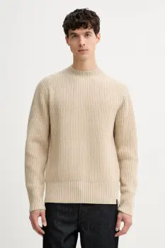 G-Star pulover din amestec de lana culoarea bej, calduros, D23731.E212 imagine