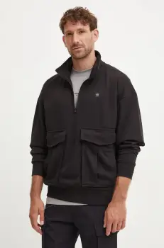 G-Star Raw bluza barbati, culoarea negru, cu gluga, cu imprimeu, D25096-D566 imagine