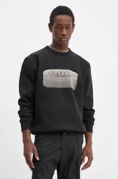 G-Star Raw bluza barbati, culoarea negru, cu imprimeu, D25099-D733 imagine