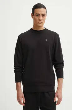 G-Star Raw bluza barbati, culoarea negru, neted, D25121-D566 imagine